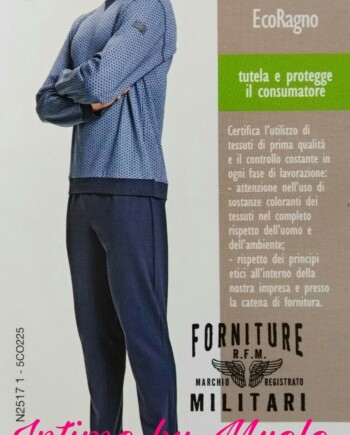 Pigiama Uomo Felpato Art. N25171 Ragno
