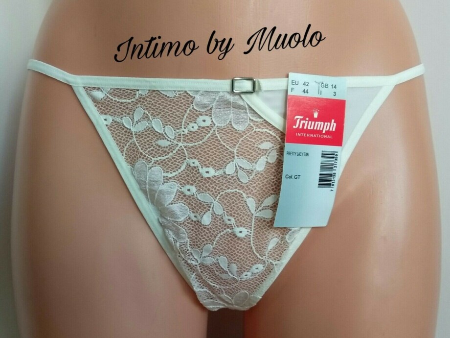 Tanga Slip Art. Pretty Lacy TAN Triuph