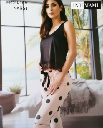 Pigiama Donna Spalla Larga Pinocchietto Intimami Art. ID 719 PNSL