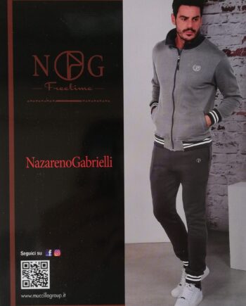 Tuta Uomo Felpa Zip Nazareno Gabrielli Art. SU510