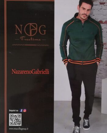 Tuta Uomo Zip Felpa Nazareno Gabrielli Art. SU500