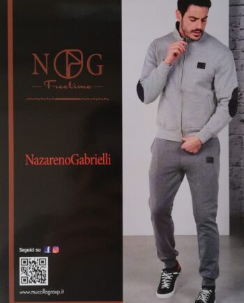 Tuta Uomo Felpa Zip Nazareno Gabrielli Art. SU501