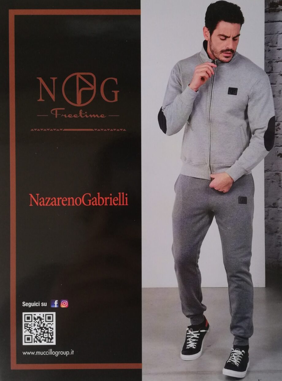Tuta Uomo Felpa Zip Nazareno Gabrielli Art. SU501