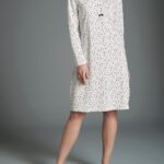 Camicia Da Notte Donna Ragno Caldo Cotone Art. DA57NK