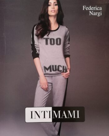 Pigiama Felpato Donna Intimami "Too Much"