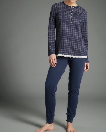 Pigiama Caldo Cotone Donna Ragno Art. DA56N1