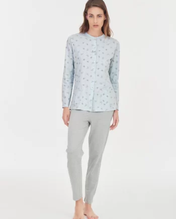 Pigiama Aperto Cotone Donna Ragno Art. DC34N6