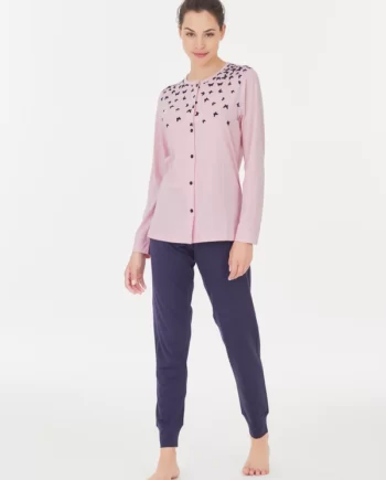 Pigiama Aperto Donna Cotone Ragno Art. DC55N6