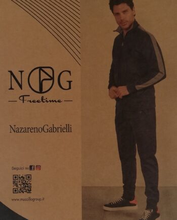 Tuta Uomo Felpata Calibrata Nazareno Gabrielli Art. SU2014EX