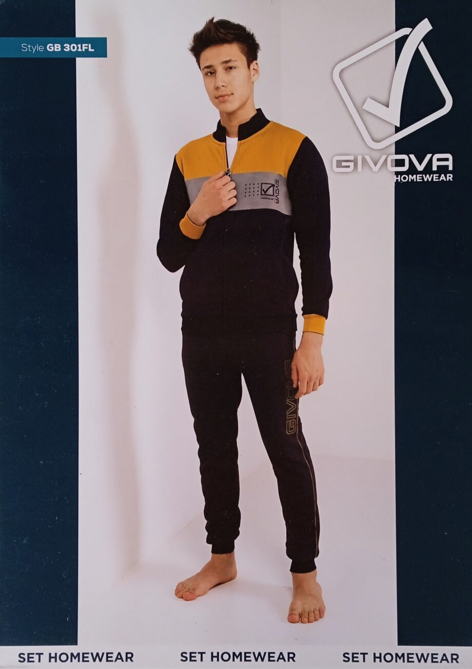 Tuta Zip Ragazzo Caldo Cotone Givova Art. GB301FL