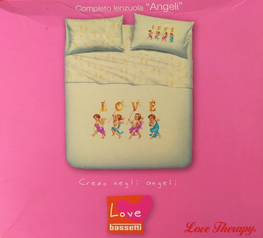 Completo Lenzuolo Singolo Bassetti Love Cotone