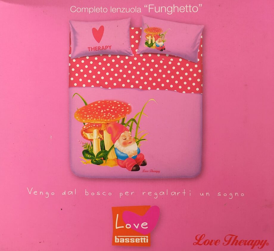 Completo Lenzuolo Singolo Bassetti Love Cotone