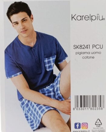 Pigiama Corto Uomo Karelpiù SK8241 PCU